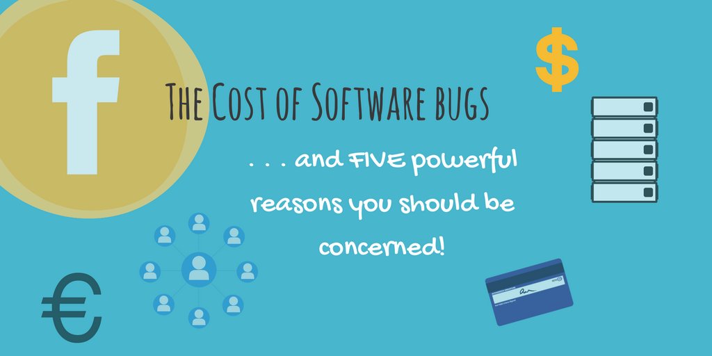 bashamer's tweet card. The Cost of Software Bugs: 5 Powerful Reasons to Get Upset If you read the PossumLabs blog regularly, you know already that I am focused on software quality assurance measures and why we should care …