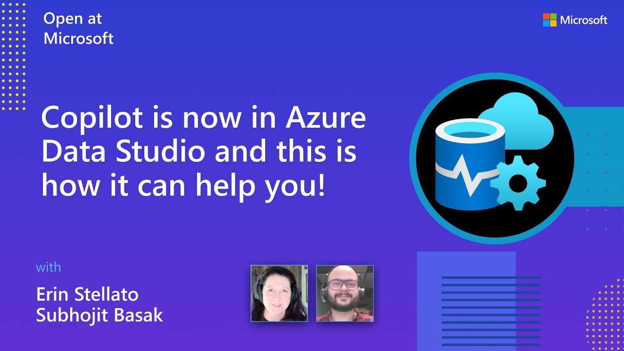 AnalyticAnna's tweet card. Copilot is now in Azure Data Studio and this is how it can help you!
