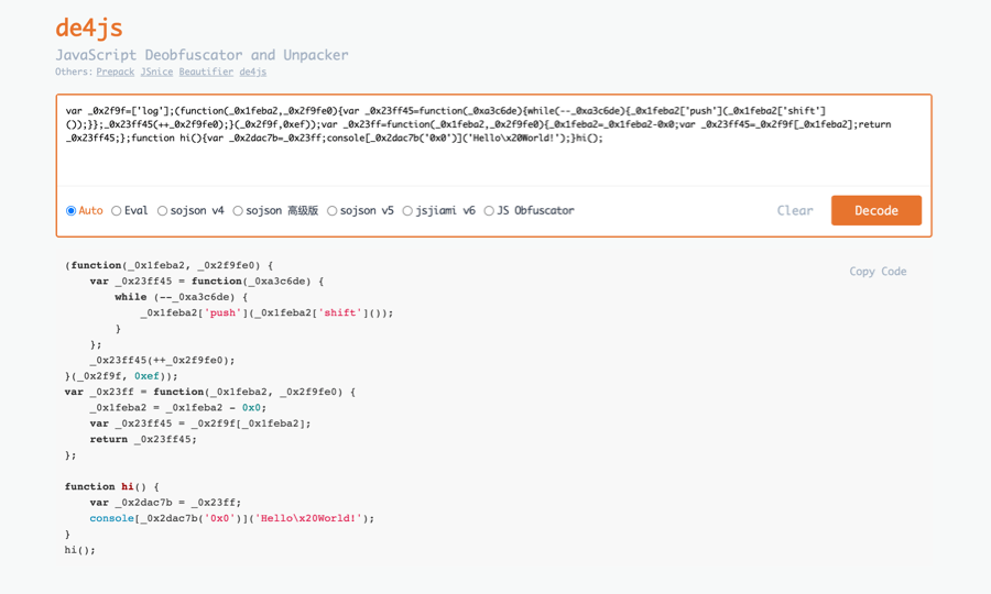 Jhaddix's tweet card. JavaScript Deobfuscator and Unpacker