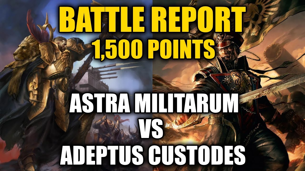 TheSixMachine's tweet card. Adeptus Custodes Vs Astra Militarum 1,500 Points! | Warhammer 40k...