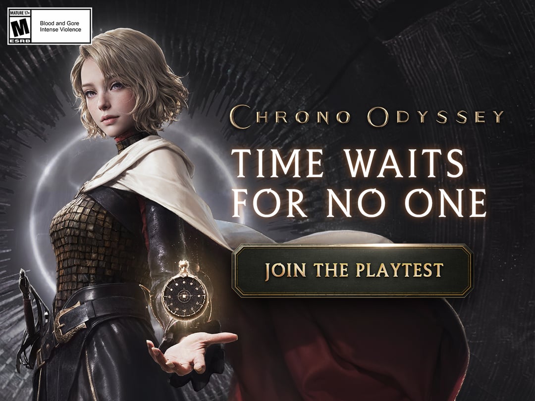 ChronoOdyssey's tweet card. Time twists, and fate beckons. The destiny of a world on the brink awaits its new Sentinel. Enter for a chance to win a Steam Key for the Chrono Odyssey Closed Beta Test ! * 100 Winners will be...