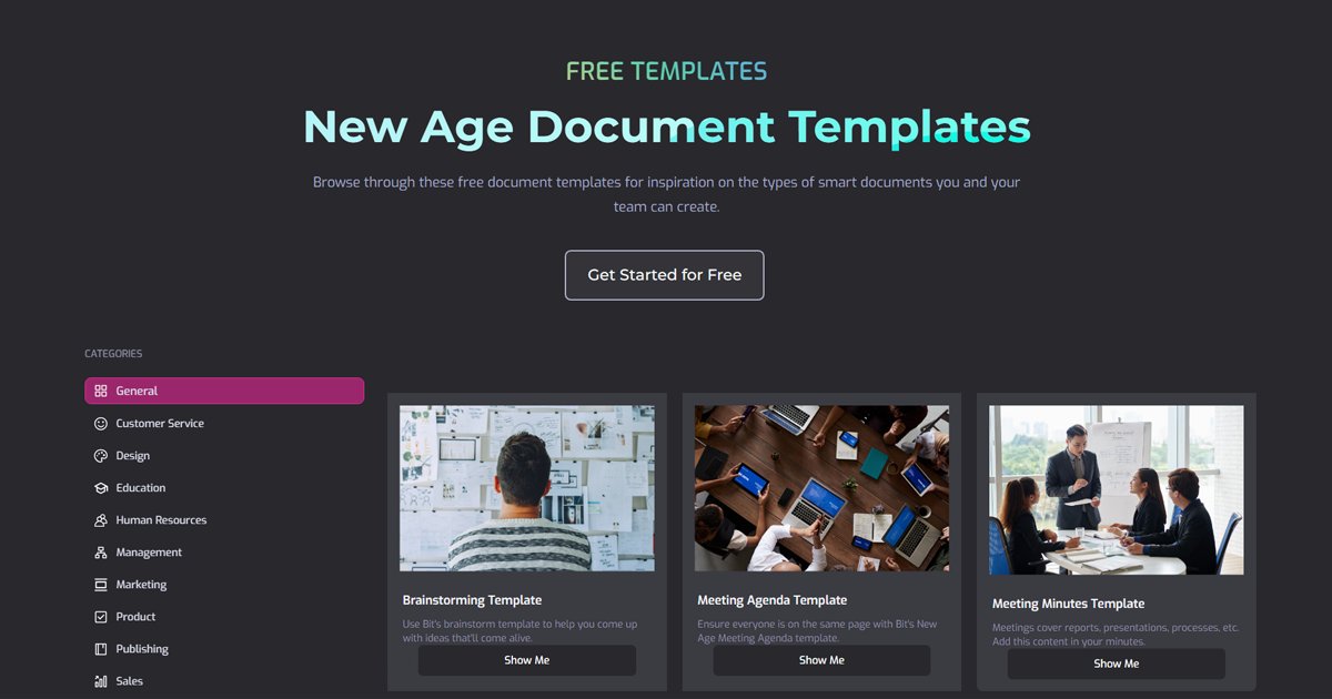 Bit_docs's tweet card. Browse through these bit document templates for inspiration on the types of smart interactive documents you and your team can create.