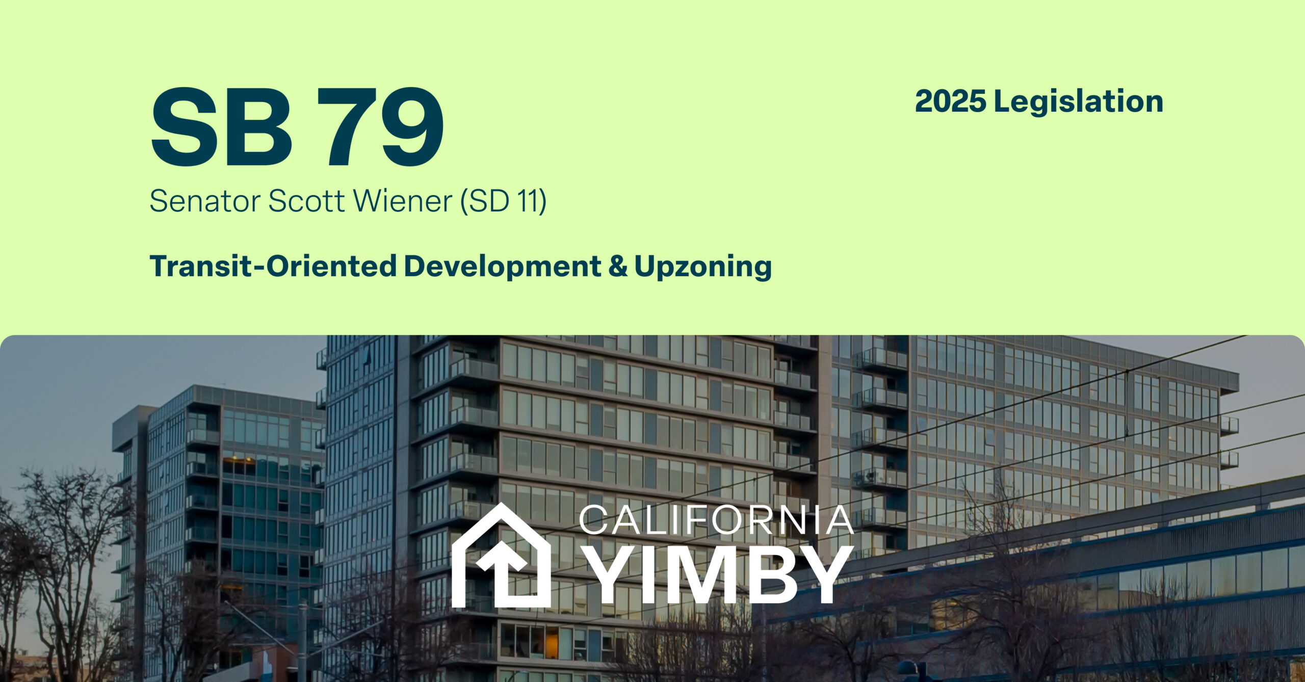 mnolangray's tweet card. SB 79 will make it faster and easier to build multi-family housing near transit stops, like train and rapid bus lines, by making it legal for more homes to be built in these areas and streamlining...