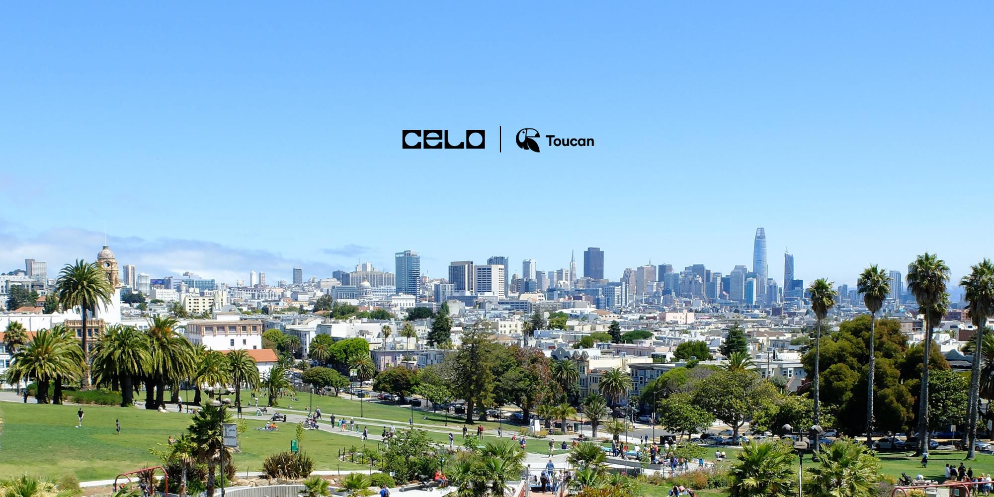 ToucanProtocol's tweet card. [Front gate is open. If not, call 415-572-6911) We are excited to celebrate the launch of full Toucan functionality on Celo and want to look towards the future…