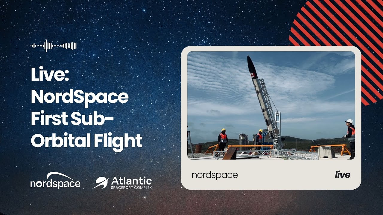 cityofmarkham's tweet card. Live - NordSpace First Sub-Orbital Flight
