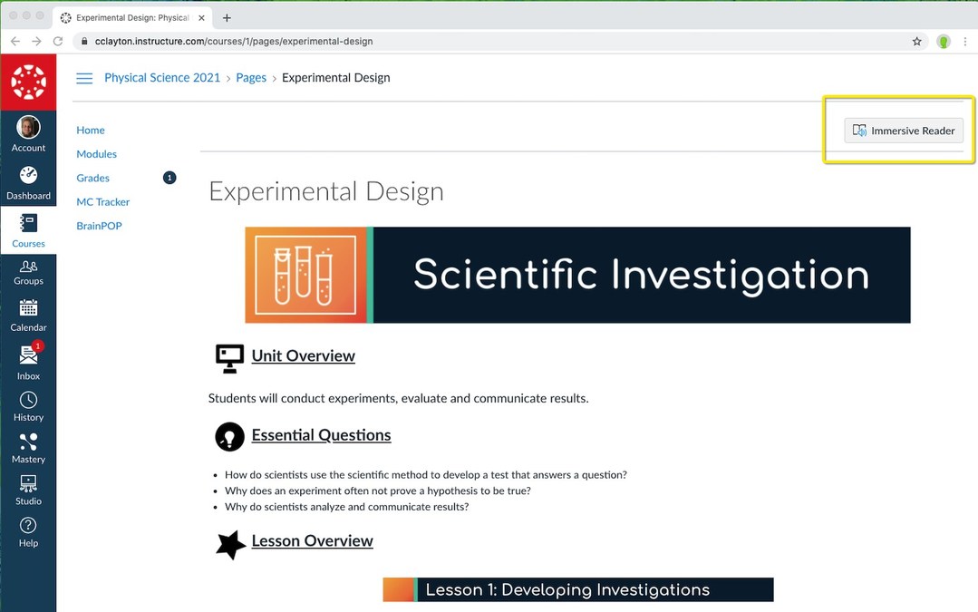 MrsMathTech1's tweet card. /PRNewswire/ -- Today at the 15th Global Education Partner Summit (GEPS), Instructure announced that Immersive Reader, a Microsoft Learning Tool, is now...