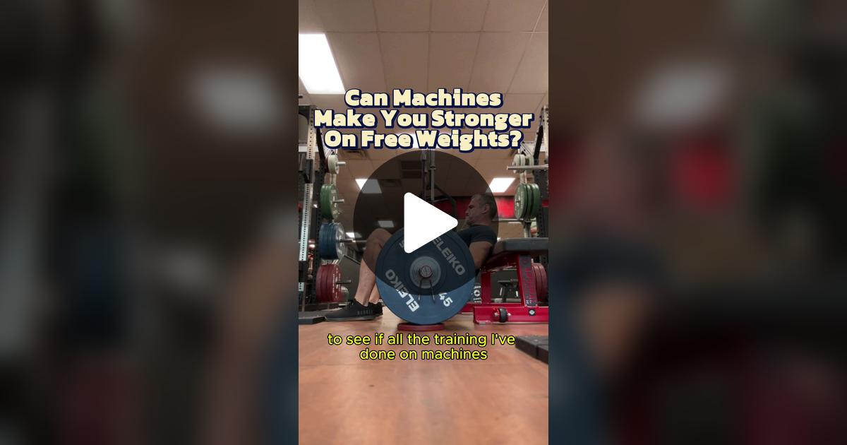 SeanHyson's tweet card. I tested myself on barbell hip thrusts to see if years of doing the machine version made any difference. . The short answer is that it's made me stronger than ever on barbell hip thrusts, even...