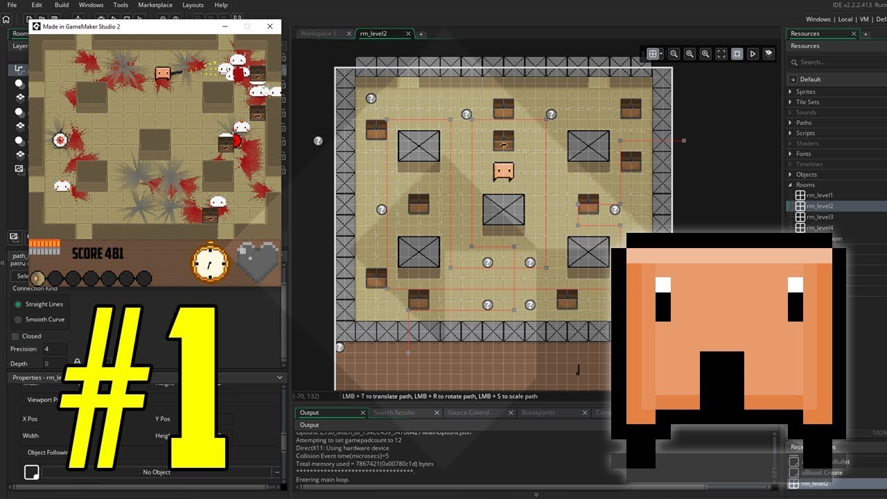 RealTutsGML's tweet card. So Much Blood: Arcade Edition