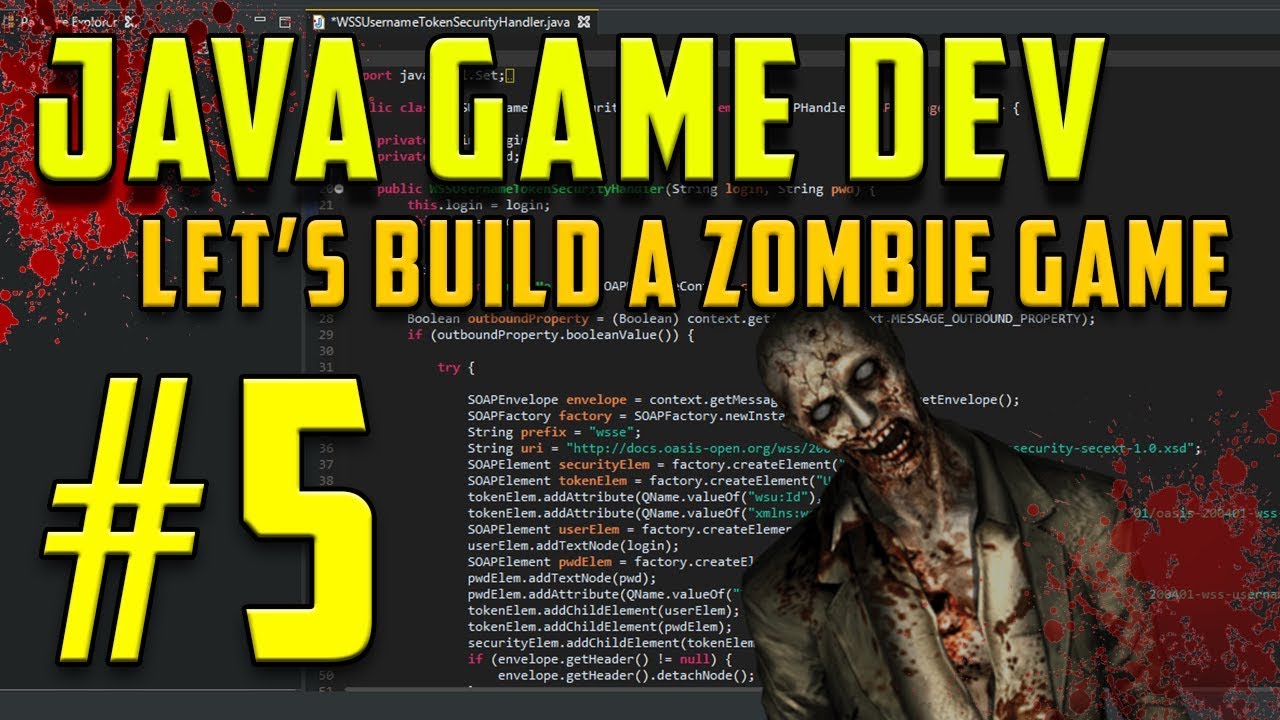 RealTutsGML's tweet card. Java Programming: Let's Build a Zombie Game #5