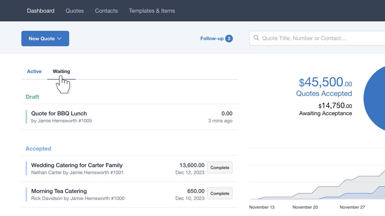 QuotientApp's tweet card. Discover the new way to organize your work with ‘Waiting’, learn when to use ‘Complete’, and hear how different businesses are leveraging the new ‘Waiting’ tab.
