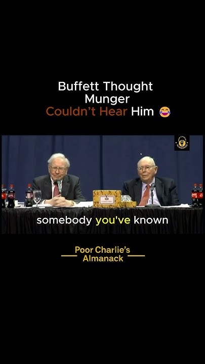 AstroEngineer3's tweet card. Buffett Thought Munger Couldn’t Hear Him 😂#CharlieMunger #WarrenBu...