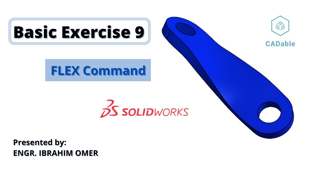 ibrahimumer007's tweet card. How to Use Flex Command | SOLIDWORKS Tutorial For Beginners | FLEX...