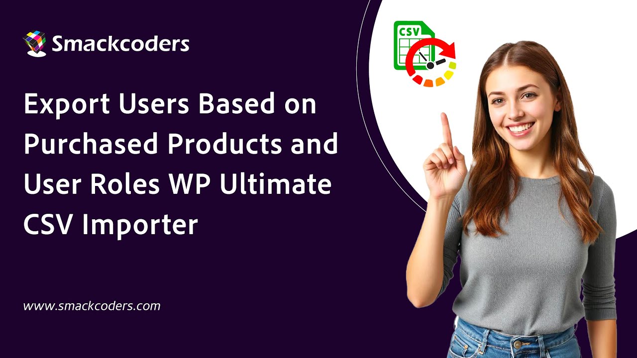 smackcoders's tweet card. Export Users Based on Purchased Products and User Roles | WP Ultimate...