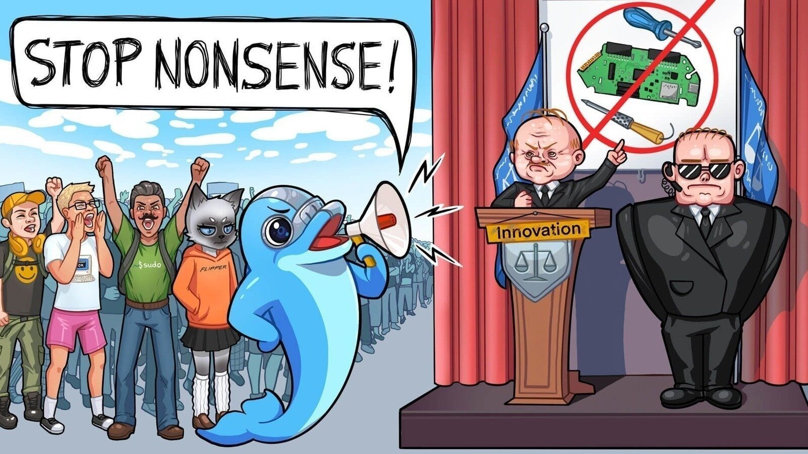 NotrsWebmaster's tweet card. Stop the Absurd Ban of Flipper Zero in Canada