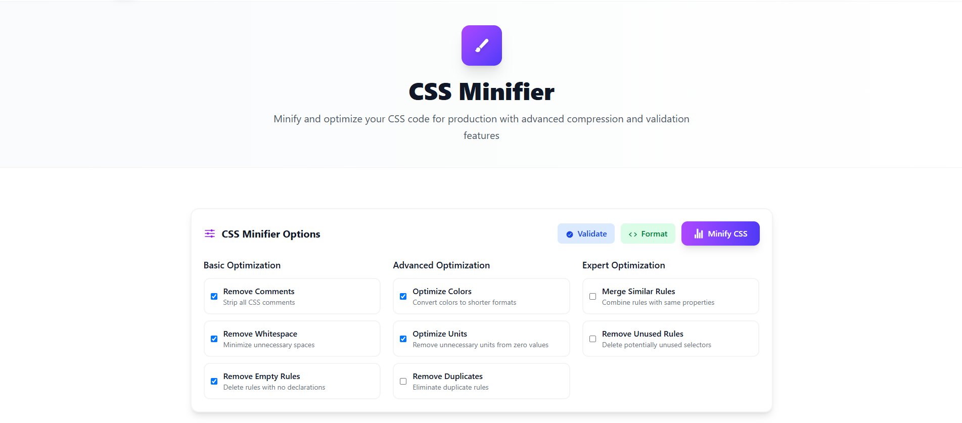 tcc_deepak's tweet card. Compress and optimize CSS code for production with advanced minification options.