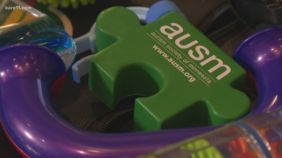 myASDForg's tweet card. People can choose from a menu of different items that range from sunglasses for people sensitive to flashing lights, to headphones for those with sensitive ears.