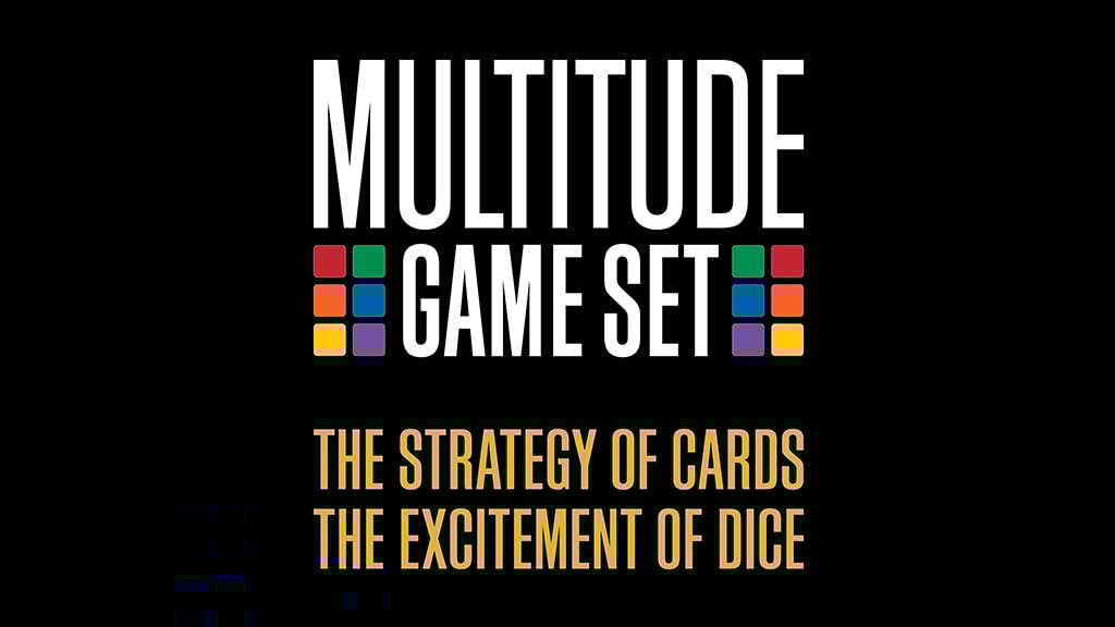 MultitudeGame's tweet card. Bring 50 different games with you anywhere. The Multitude Game Set combines the Strategy of Cards with the Excitement of Dice.
