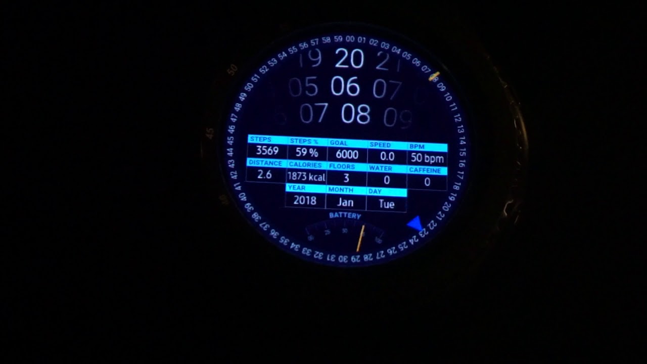 byteNine's tweet card. BlueGlow - Animated Gear Watchface by byteNine