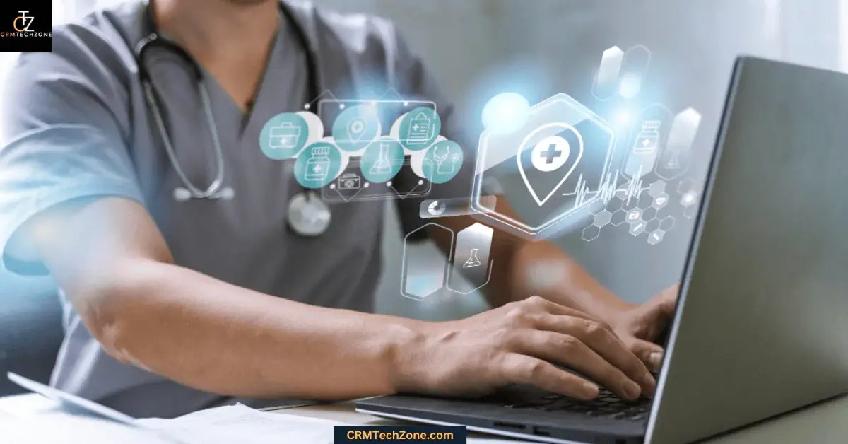 crmtechzone's tweet card. Discover how healthcare CRM software helps hospitals and clinics improve patient care, automate workflows, and manage medical data securely.