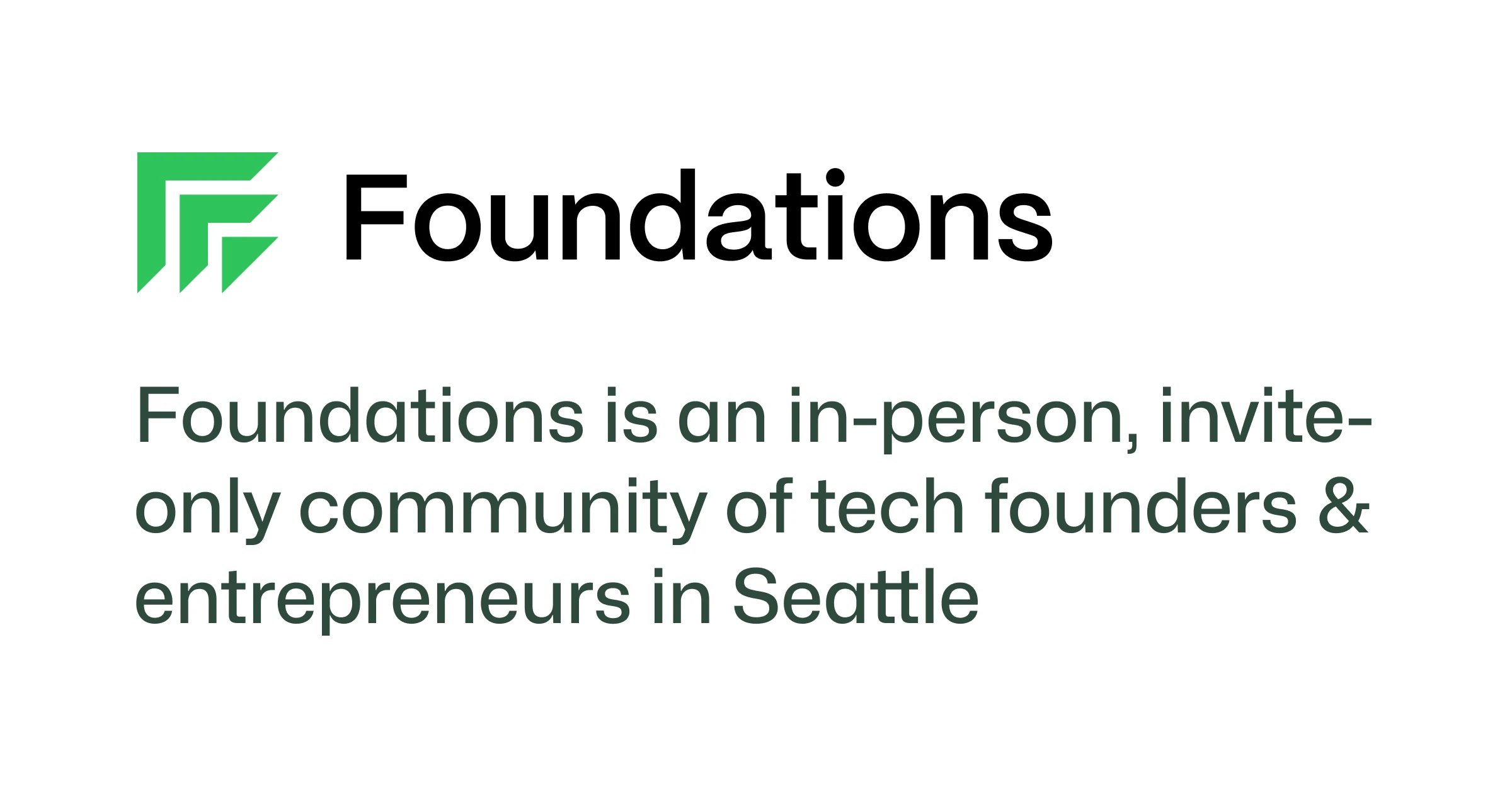 austinbuilds's tweet card. Foundations' mission is to provide the scaffolding needed to support the most capable and ambitious Seattle founders without getting in the way of their most precious resource, time