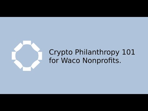 TechForJustice's tweet card. Crypto Fundraising 101 for Waco Nonprofits