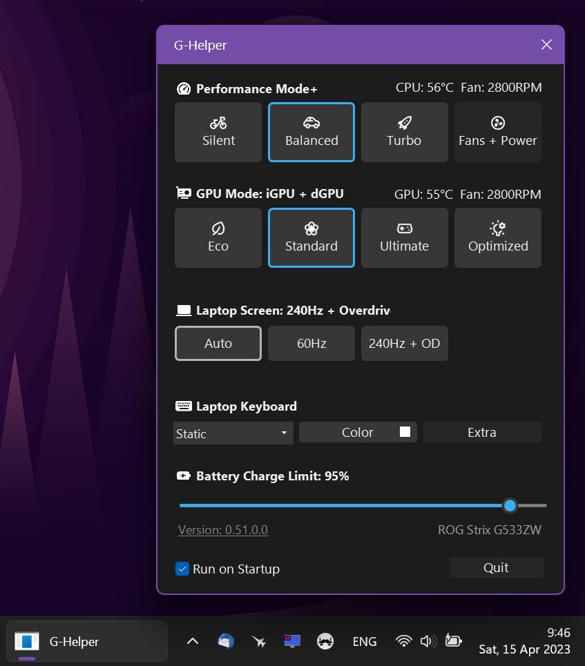 binaryforkcom's tweet card. If you have to use the ASUS Armoury Crate app I feel your pain, but there's a better alternative: G-Helper. Learn how to install and use G-Helper on your