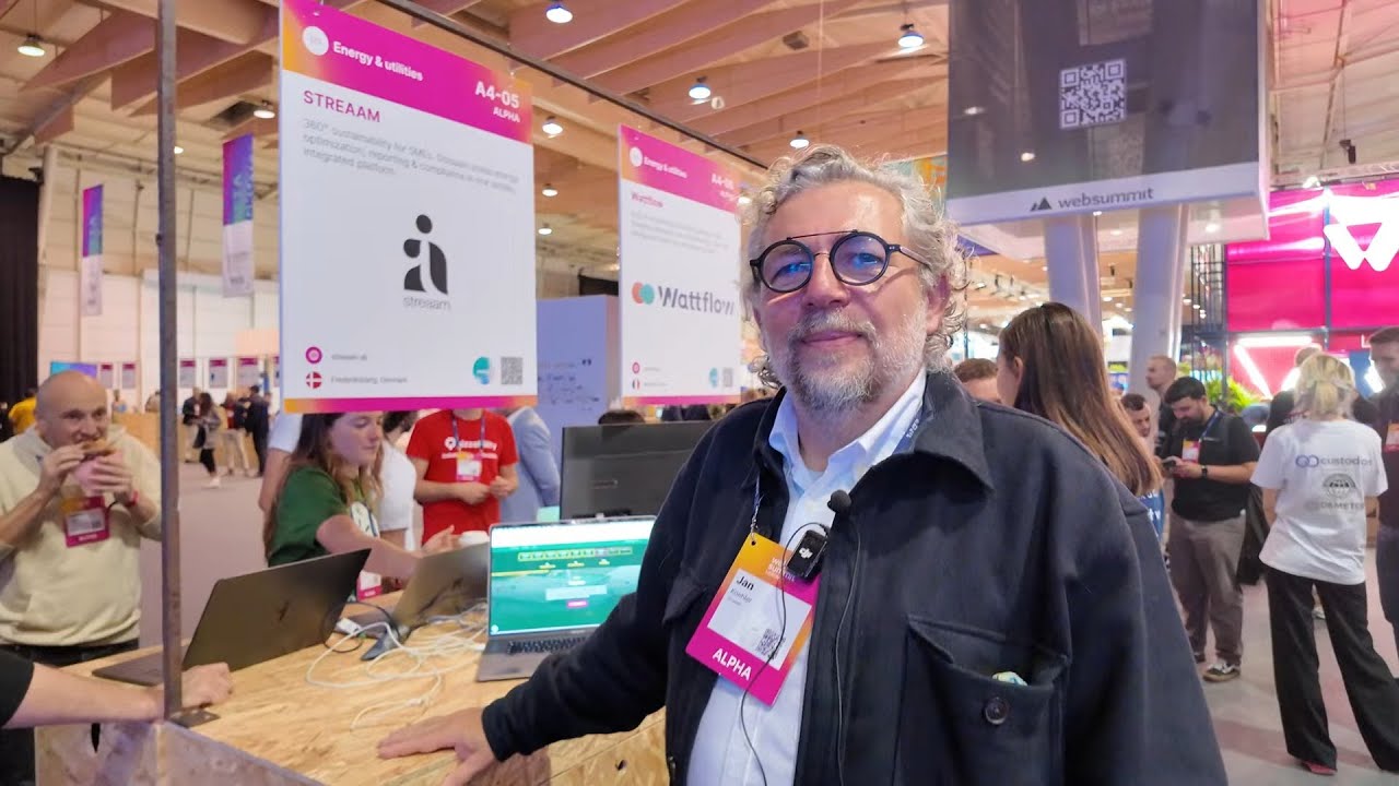 Charbax's tweet card. Startup: Streaam 360 sustainability for SMEs with ESG reporting,...