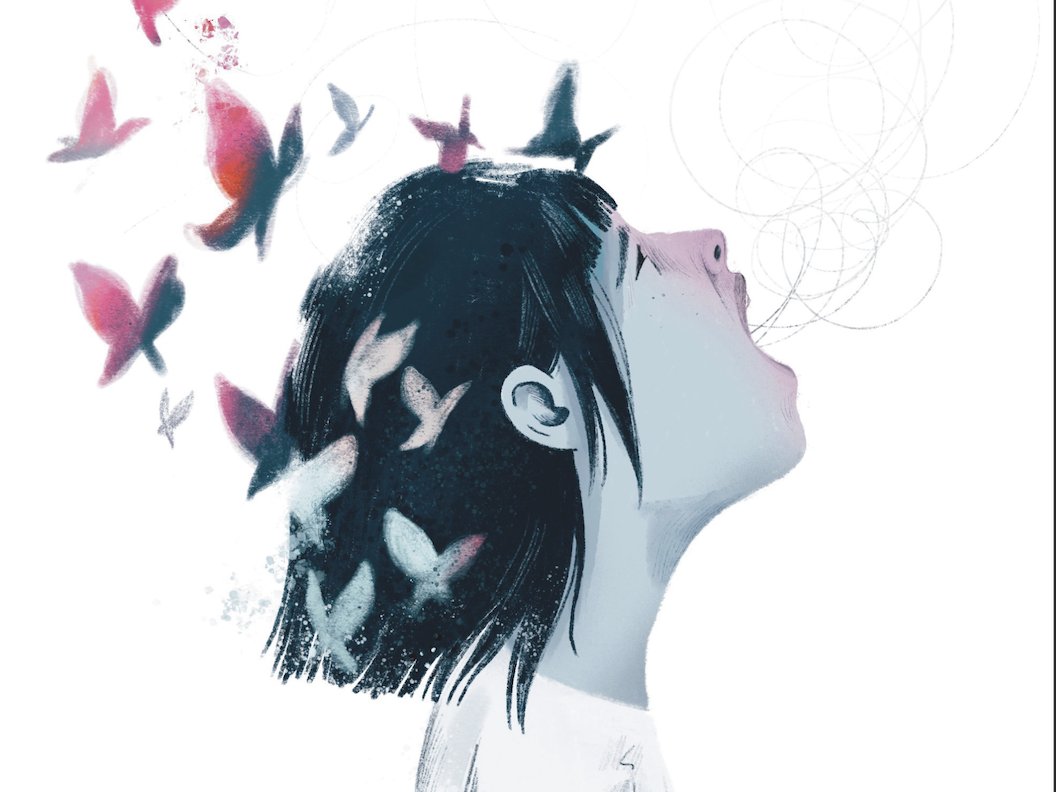 Contraeditor's tweet card. Diecisiete nenas y diez nenes de unos ocho años, ubicados delante de una gigantesca bandera argentina, algunos parados, otros sentados,