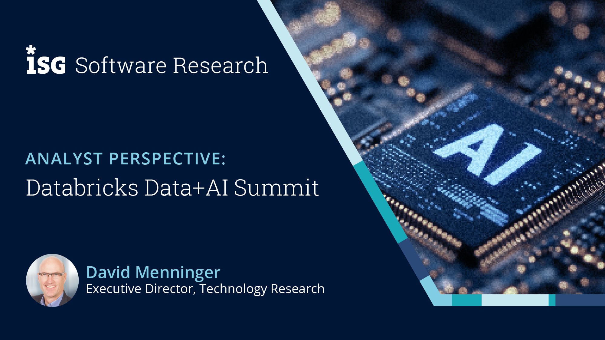 ISG_SW_Research's tweet card. Databricks' Data+AI Summit unveils innovations like Lakebase and Agent Bricks, enhancing data usability and AI-driven business strategies.