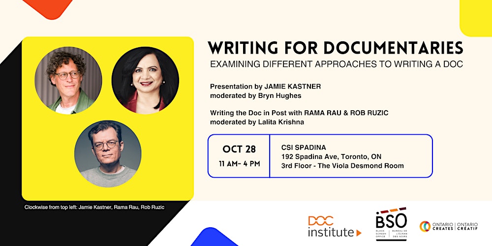 insync's tweet card. This workshop will guide you through the essential elements of documentary writing, from research to character development & story editing.