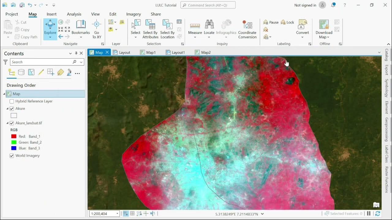geoinfotech_nig's tweet card. Land Use Land Cover Classification using ArcGIS Pro