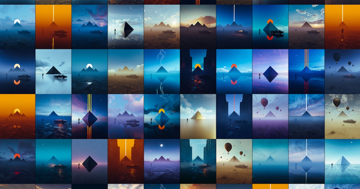 itskaiwan's tweet card. Pyramid #1 | Pyramids is an NFT collection of 100 limited 1/1 artworks created by Kaiwan Shaban