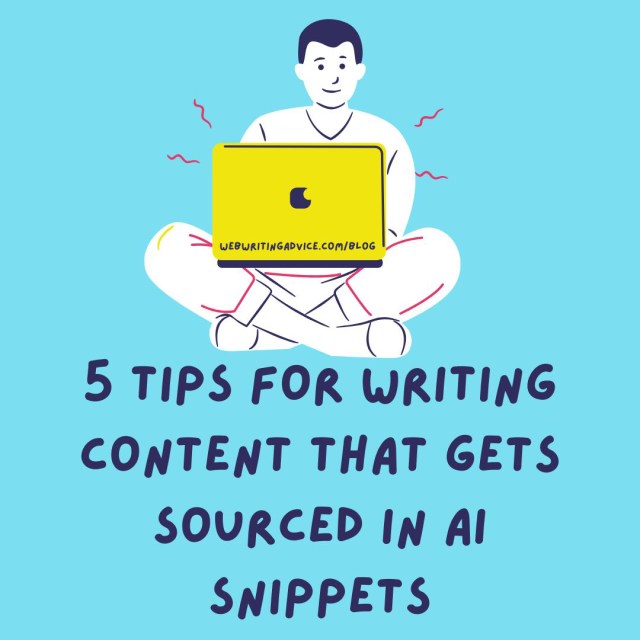 AngelaTague's tweet card. If you work in content marketing, you’re learning about AI in leaps and bounds. As a writer and editor, I’m noticing more editorial guidelines sharing tips for AIO, or Artificial Intell…