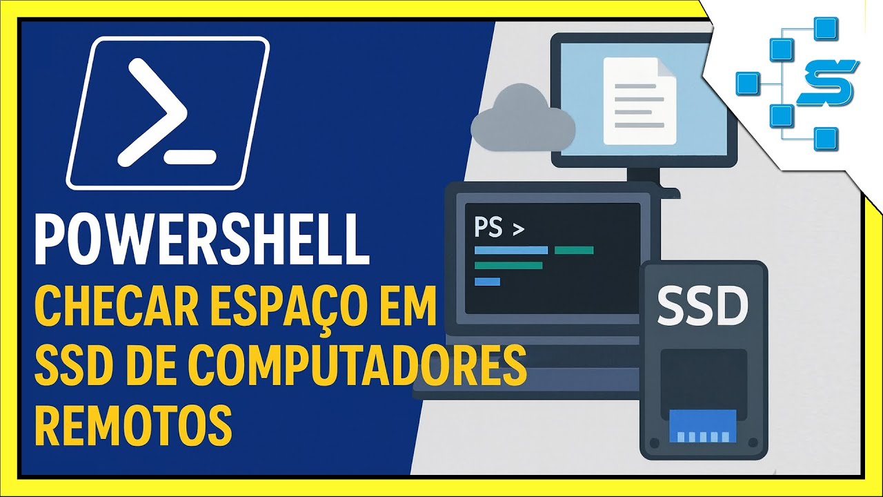 servticoti's tweet card. Como Checar Espaço em SSD de Máquinas Remotas via PowerShell
