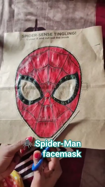 Subhashchamol11's tweet card. #humanesagar#spidermanmask#colorful#diy#papercraft#art#drawing#shor...