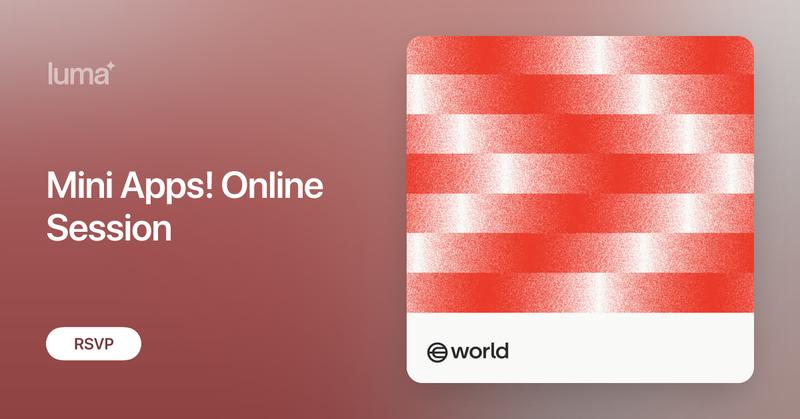 world_chain_'s tweet card. The World Developer Community program will foster and empower builders to create Mini Apps on World Network through mentorship, education, and grant funding.…