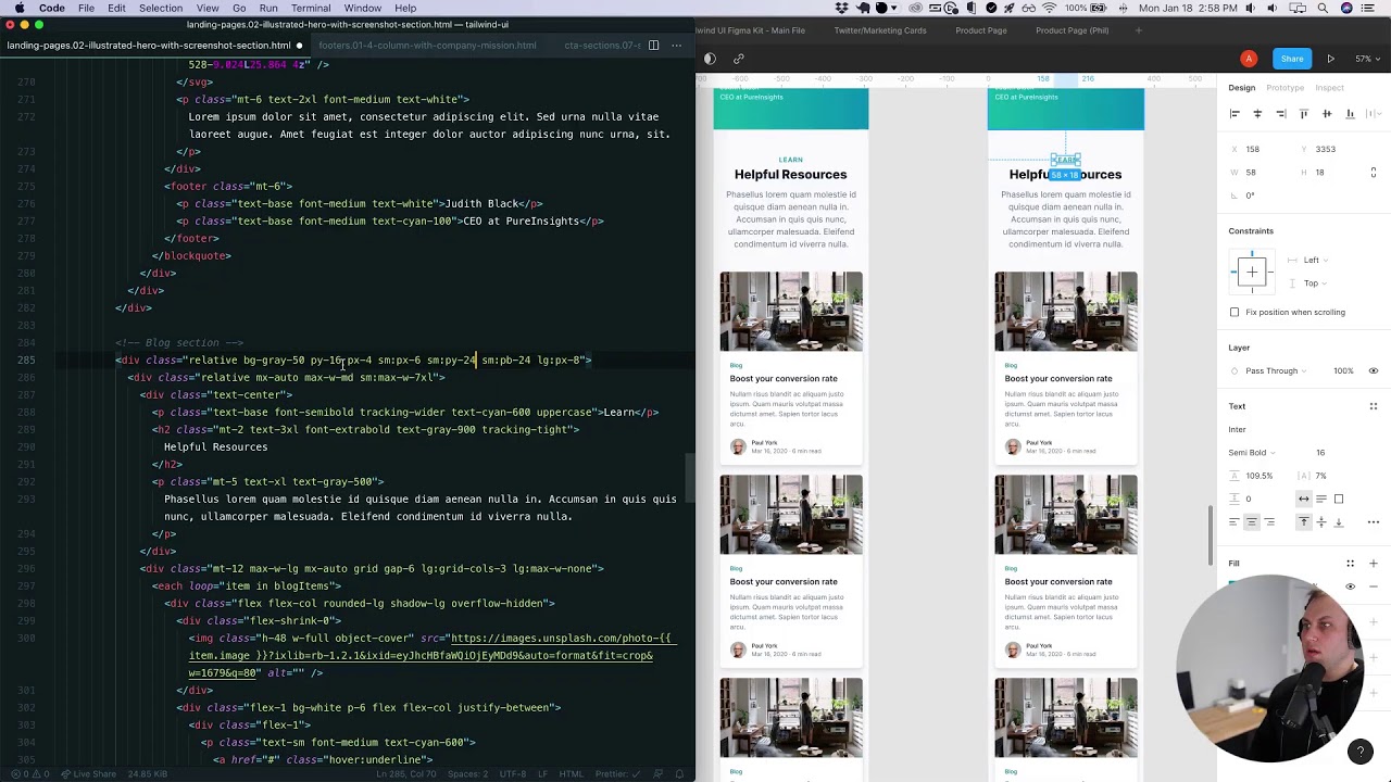 Scrum_'s tweet card. Building a Landing Page with Tailwind CSS