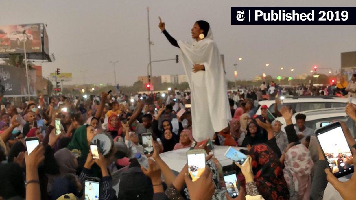 nytimes's tweet card. A smartphone snap from the Sudanese protests has gone viral. What is it about this picture that makes it so powerful?