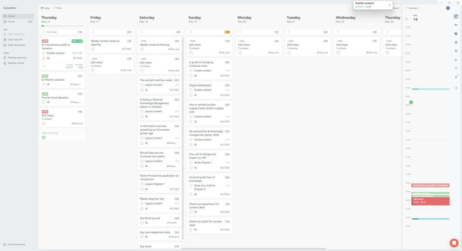 CTNET12's tweet card. Sunsama transformed my productivity in 2023! From seamless app integrations to effective daily planning, see why it's a game-changer