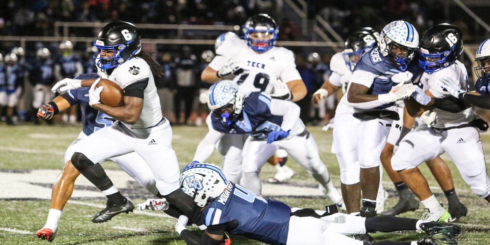 VarsityAces's tweet card. Passaic Tech topped West Orange in the North 1, Group 5 sectional final on Friday, Nov. 14, 2025. Check out our photos.