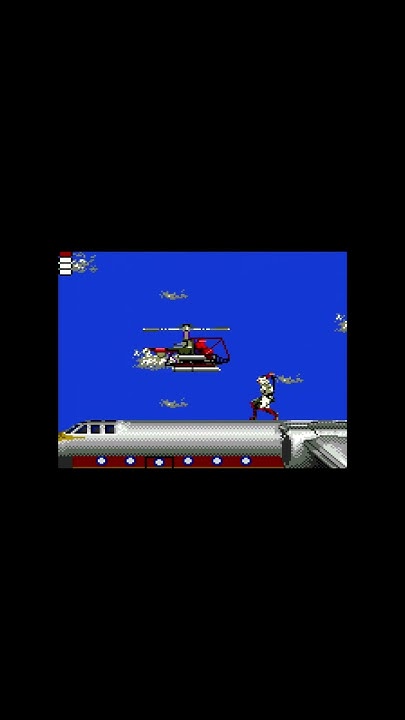 retorogame3m's tweet card. ゲームギア『The GG忍』より忍者VSヘリ(ボス戦)！ #shorts #sega #retrogame #gamegear...