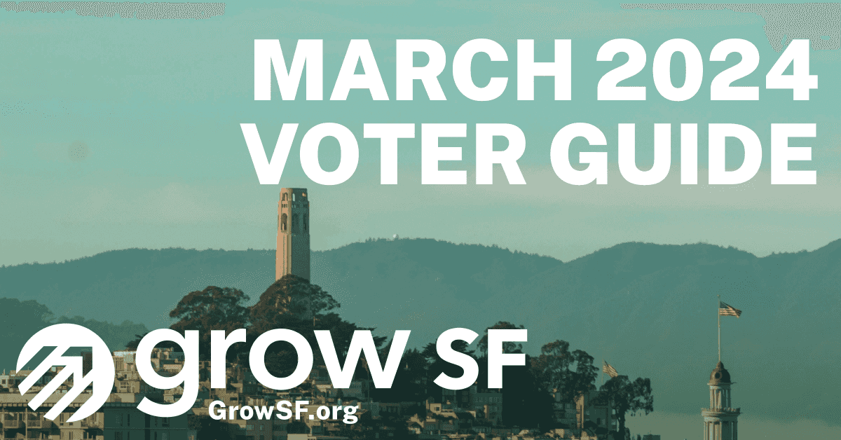 garrytan's tweet card. GrowSF analyzed the candidates and measures on the March 5, 2024 ballot in San Francisco. Read our well-researched and unbiased analysis in our voter guide.