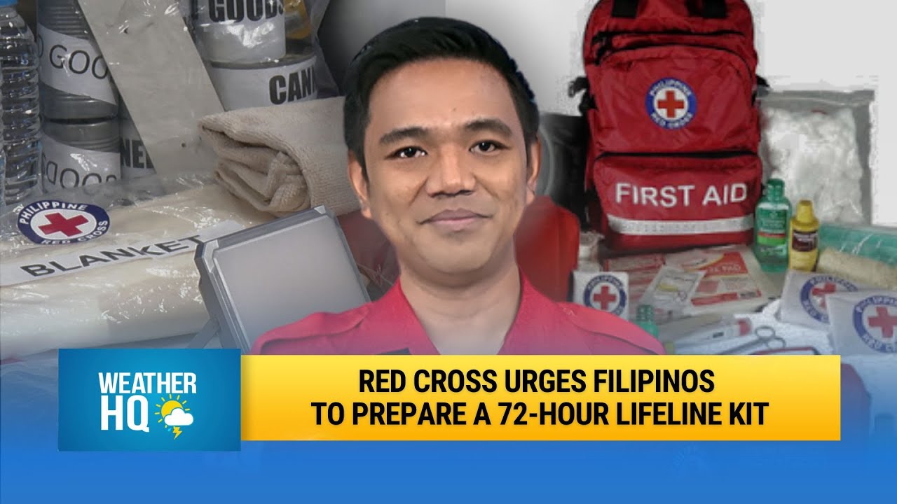 XdelaC's tweet card. Red Cross urges Filipinos to prepare a 72-hour lifeline kit | Weather...