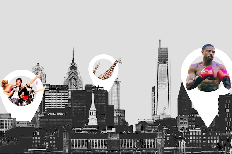 SamMorrisDesign's tweet card. Test your knowledge of Philly’s movies and streets by guessing where they were filmed