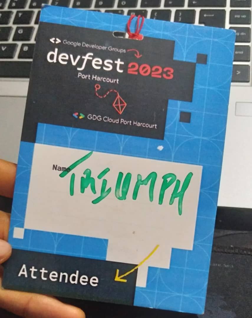 mista_triumph's tweet card. Had an absolutely fantastic time at #DevFestPH2023 hosted by #GDGCloudPortHarcourt and #GDGPortHarcourt this weekend! It's always a pleasure to share ideas with fellow developers in settings like...
