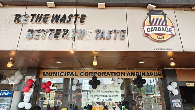 WhatIMightThink's tweet card. Garbage cafes are springing up across India. The BBC visits the city of Ambikapur to find out how much impact they can really have on plastic – and people.