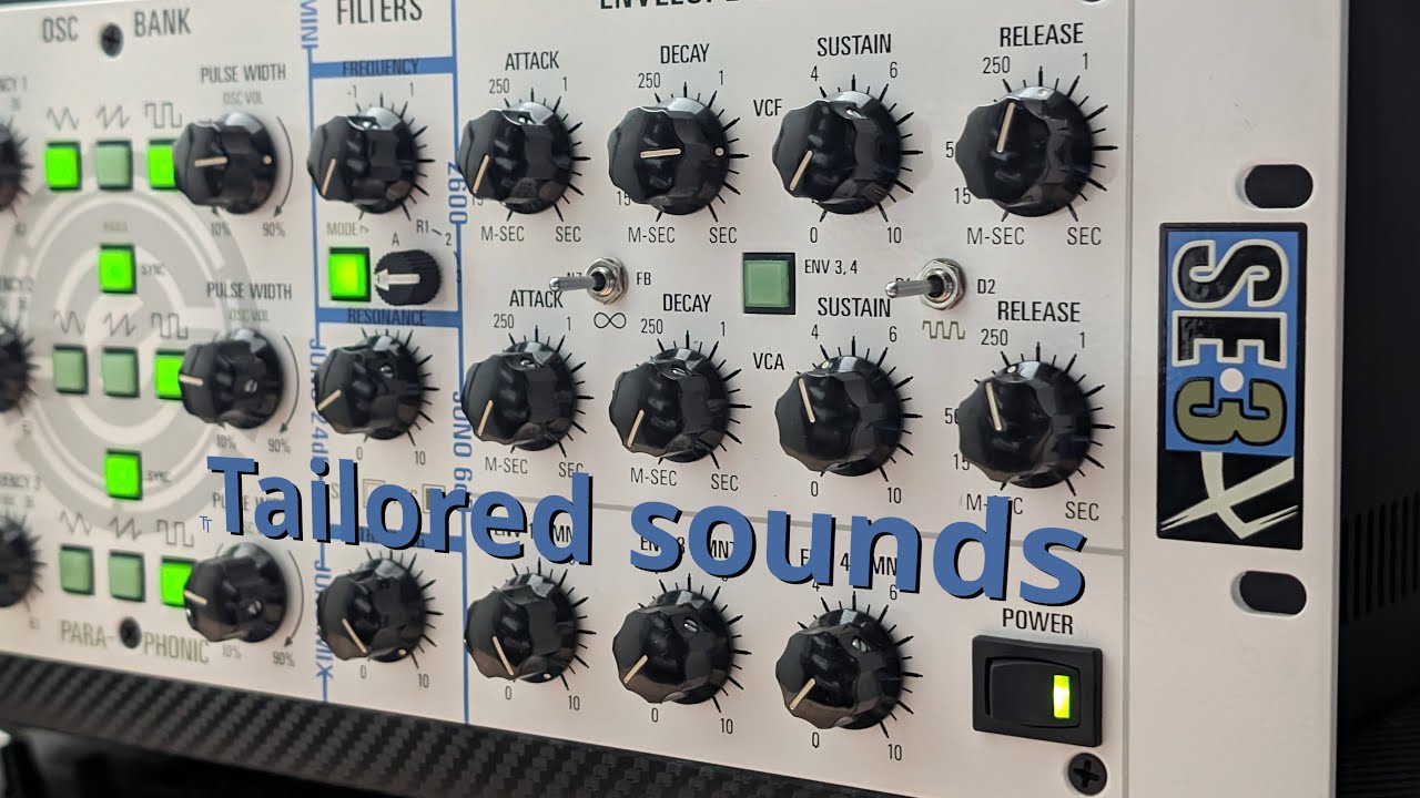 Solidtrax's tweet card. Analog Fusion - 99 crispy sounds for Studio Electronics SE3X