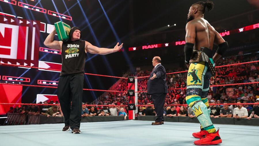 WWE's tweet card. The WWE Champion and the Universal Champion are anxious to know who The Beast Incarnate will cash in on.