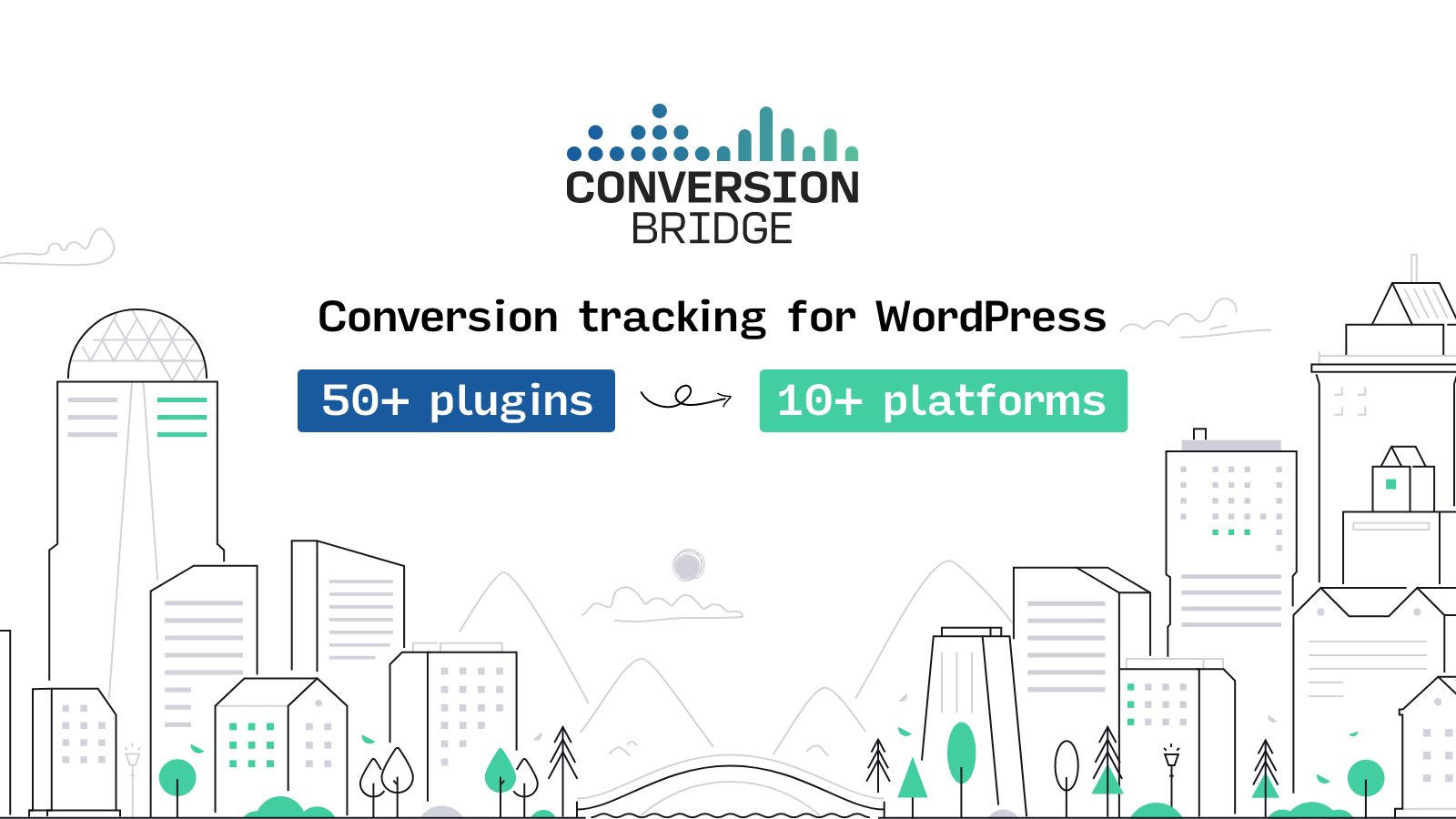 ConversionWP's tweet card. Best WordPress conversion tracking plugin: Connect 61 WordPress plugins to 19 analytics and 8 ad platforms with one-click, no code conversion tracking.