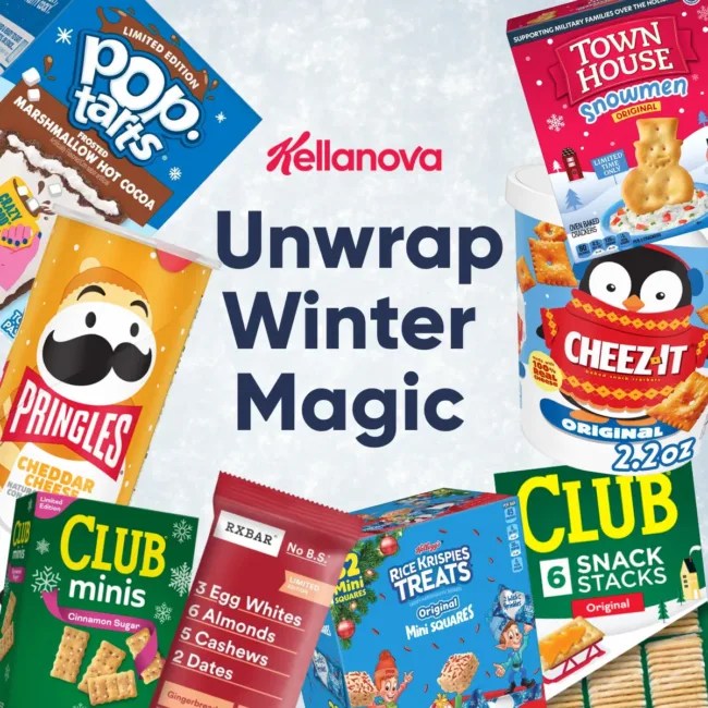 cricket_fundas's tweet card. Kellanova lights up shelves with festive Pop-Tarts, RXBAR, and Pringles snacks. Discover how seasonal strategy aligns with its post-split growth goals.